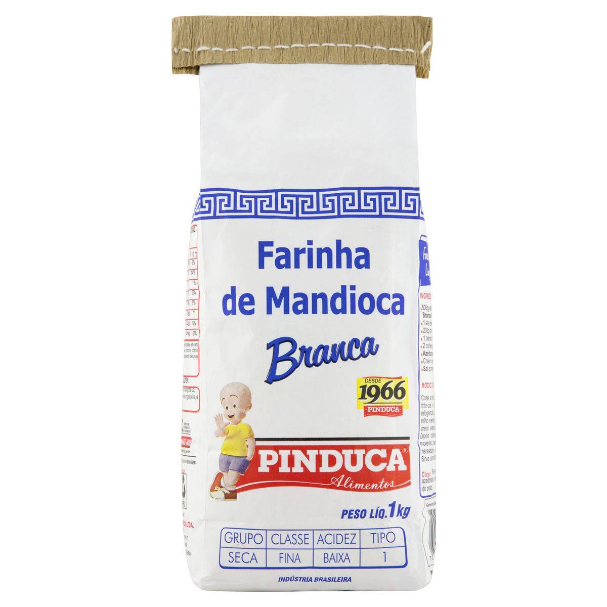 Farinha de Mandioca Pinduca Branca Tipo 1 Pacote 1kg