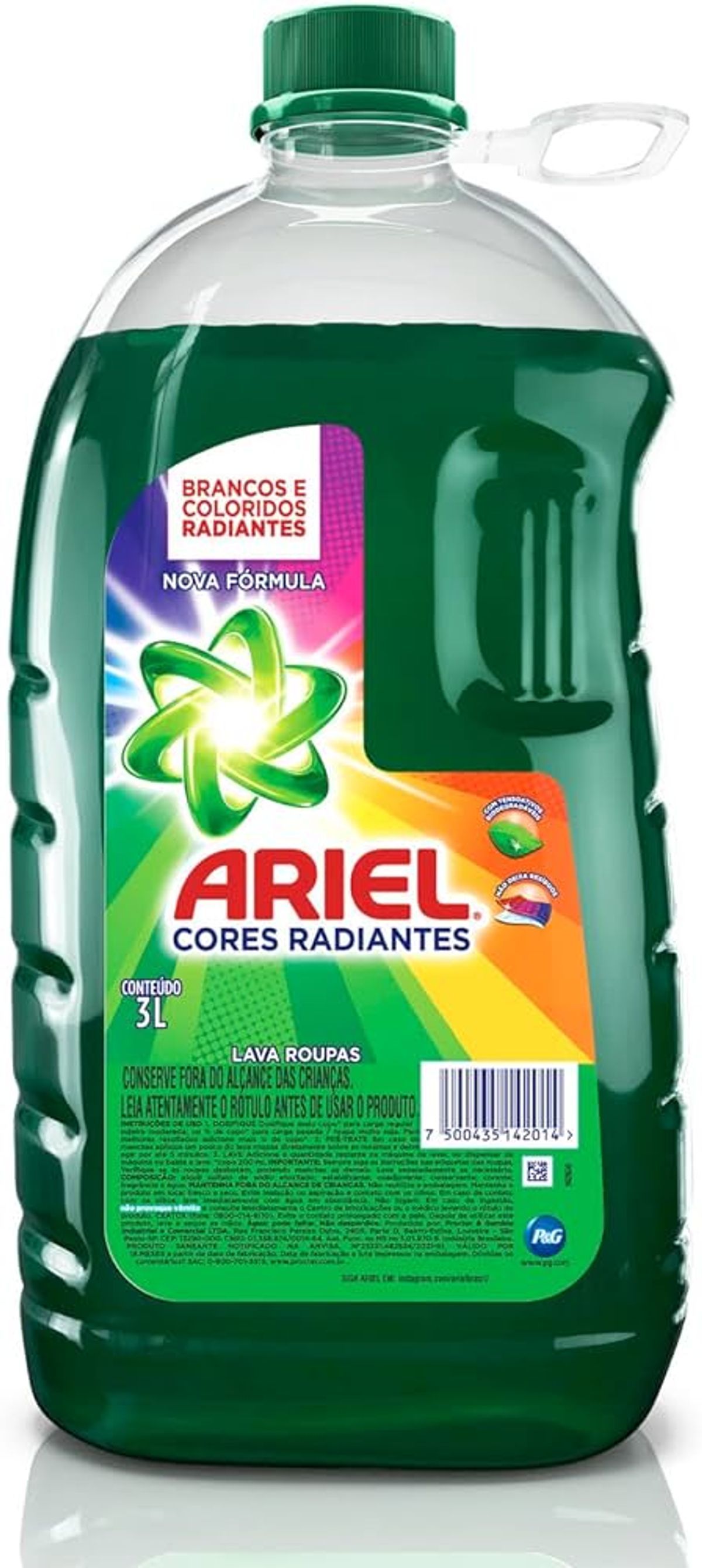 Lava Roupas Líquido Ariel Cores Radiantes 3L