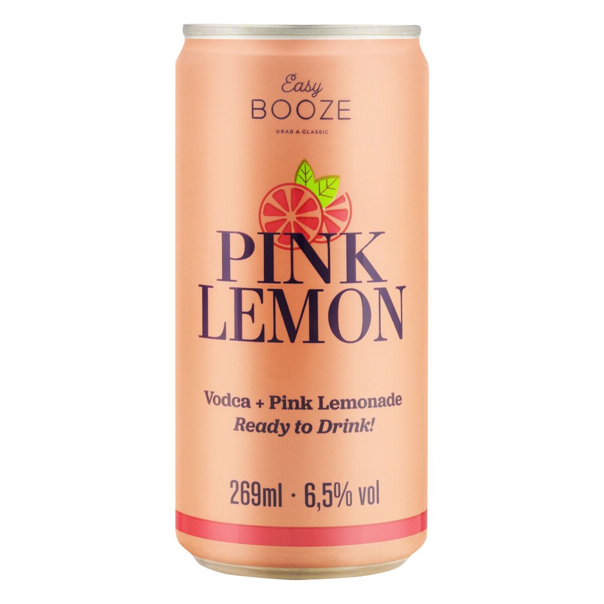 Bebida Mista Alcoólica Gaseificada Vodca + Pink Lemonade Easy Booze Lata 269ml image number 0