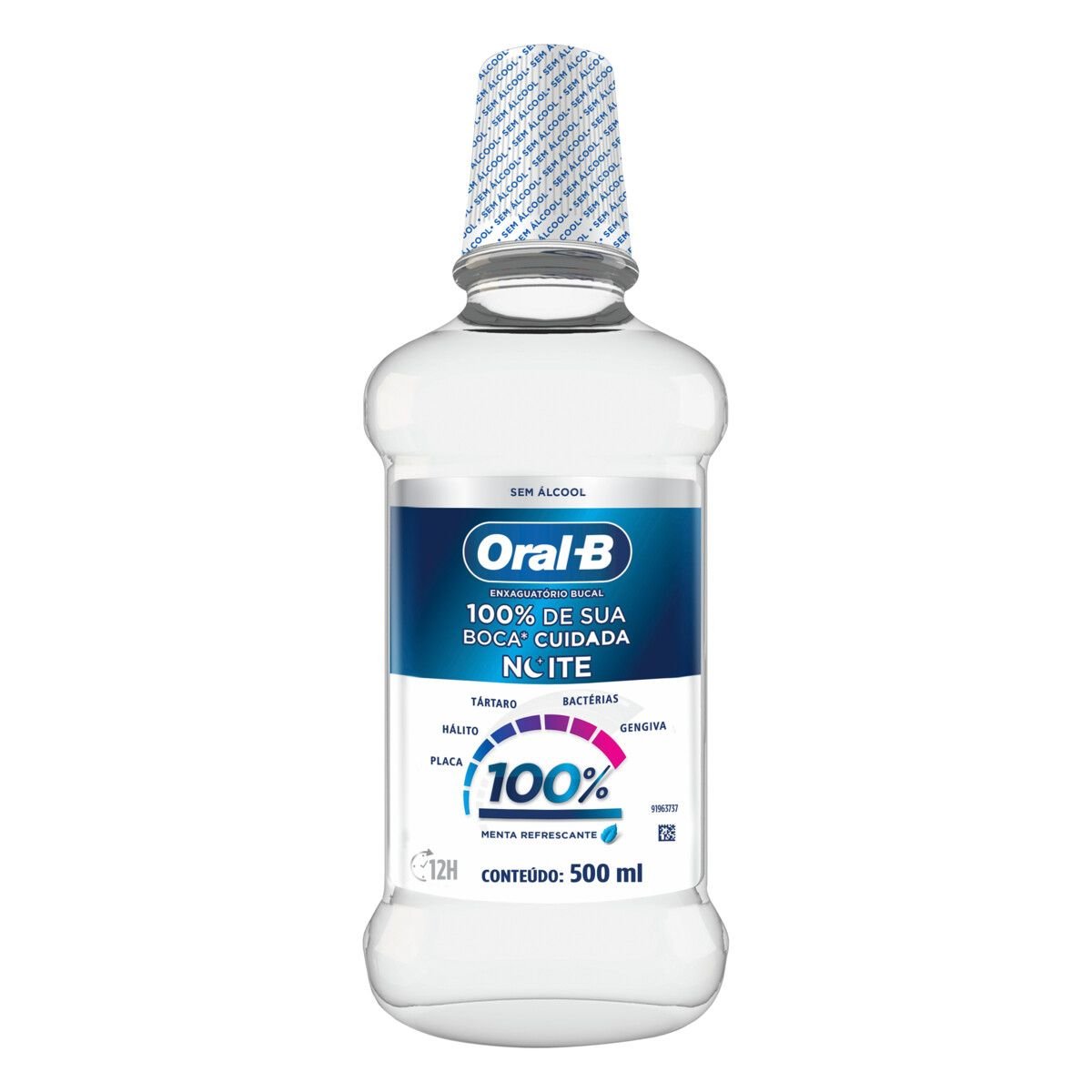 Enxaguante Bucal Oral-B 100% de Sua Boca Cuidada 500ml