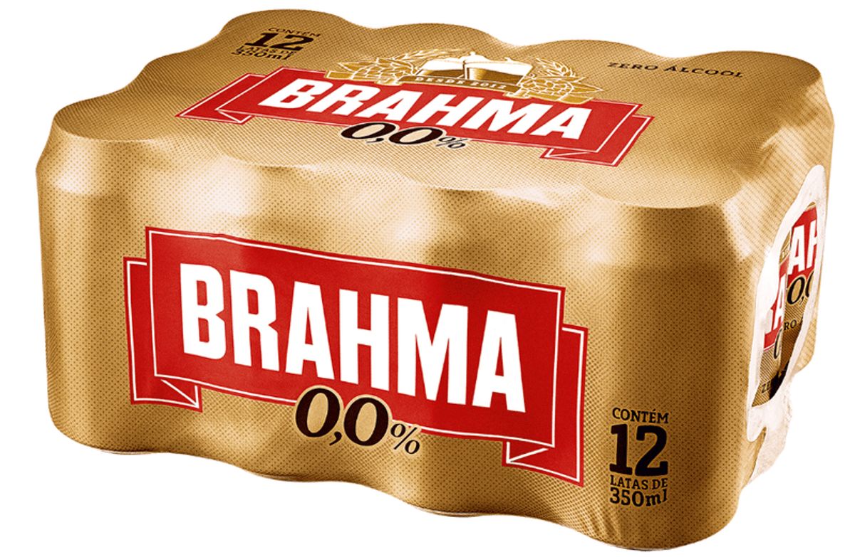 Cerveja Brahma Zero 350ml Lata (Pack com12 Und) image number 0