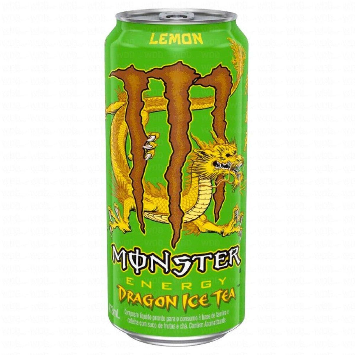 Energético Monster Dragon Ice Tea Lata 473ml image number 0