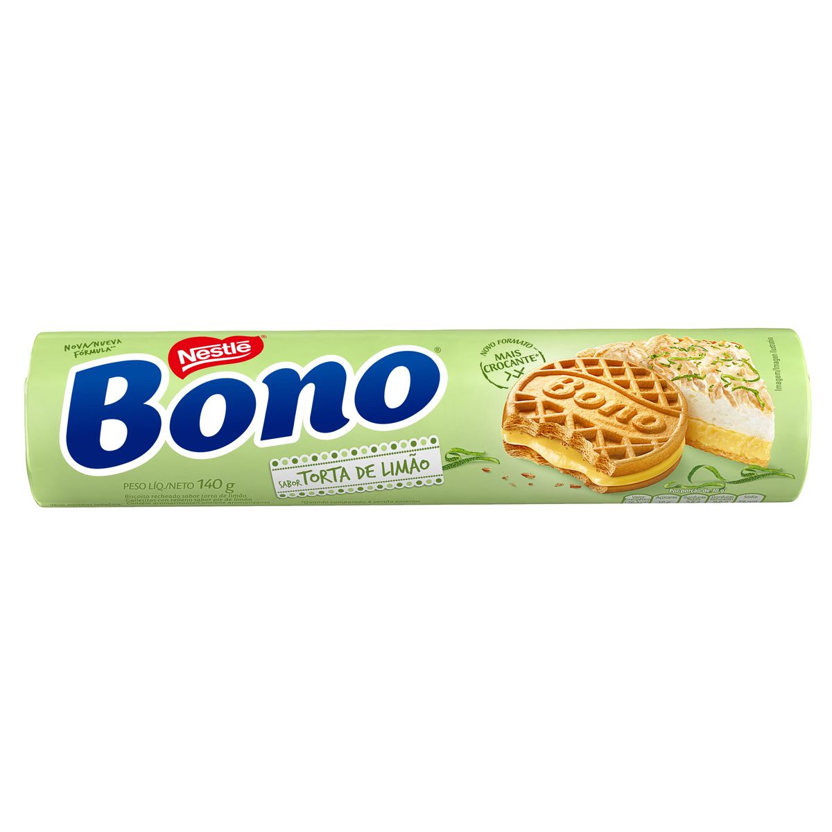 Biscoito Bono Recheado Torta de Limão 140g