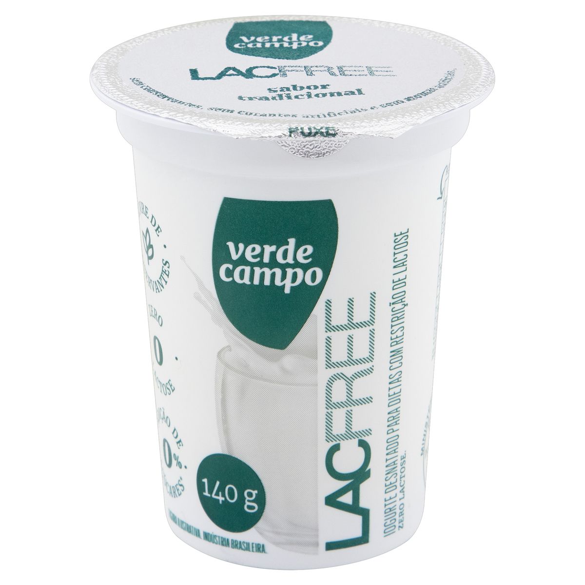 Iogurte Desnatado Tradicional Zero Lactose Verde Campo Lacfree Copo 140g image number 4