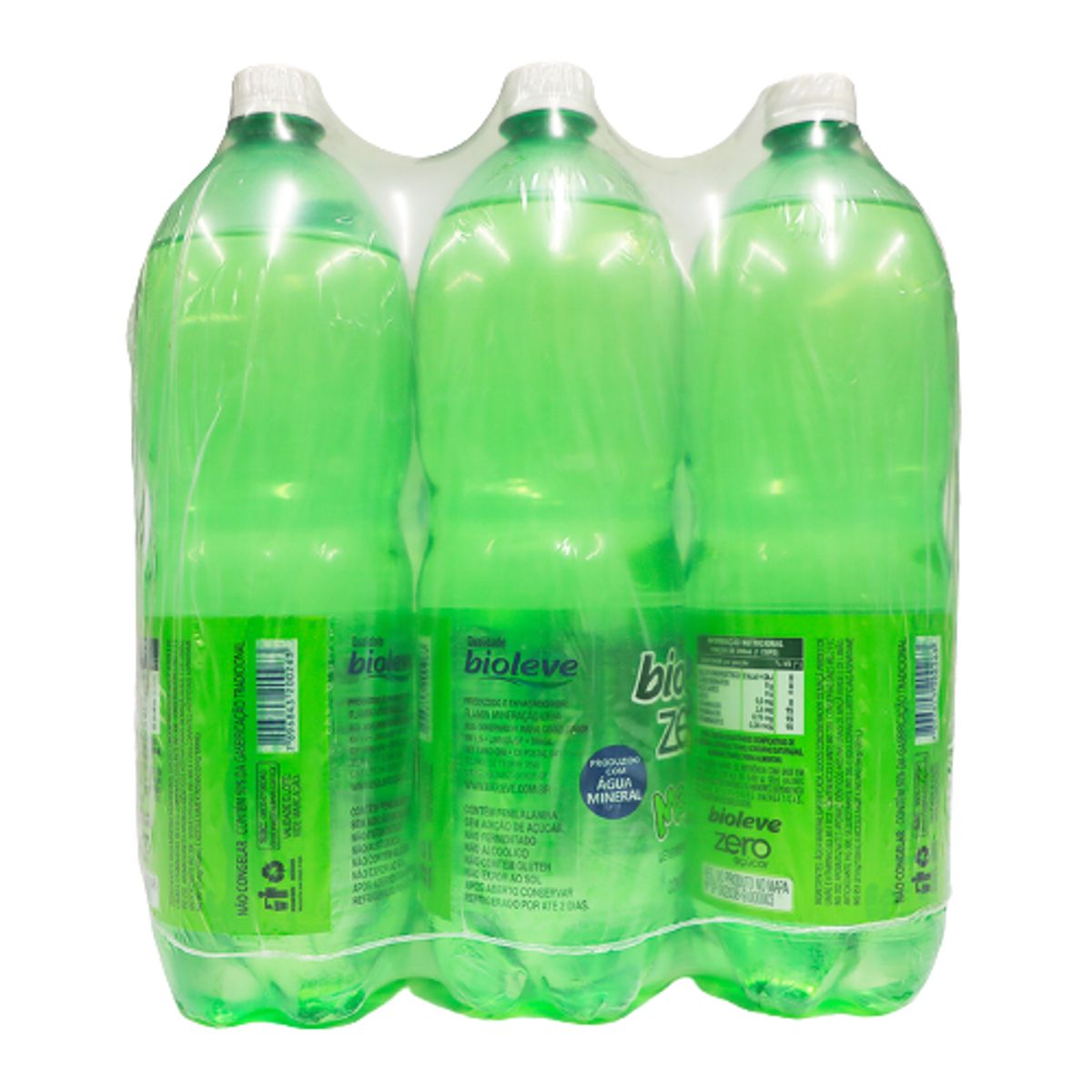 Refrigerante Bioleve Zero Maçã-Verde e Limão 1,5L (Fardo com 6 und) image number 1