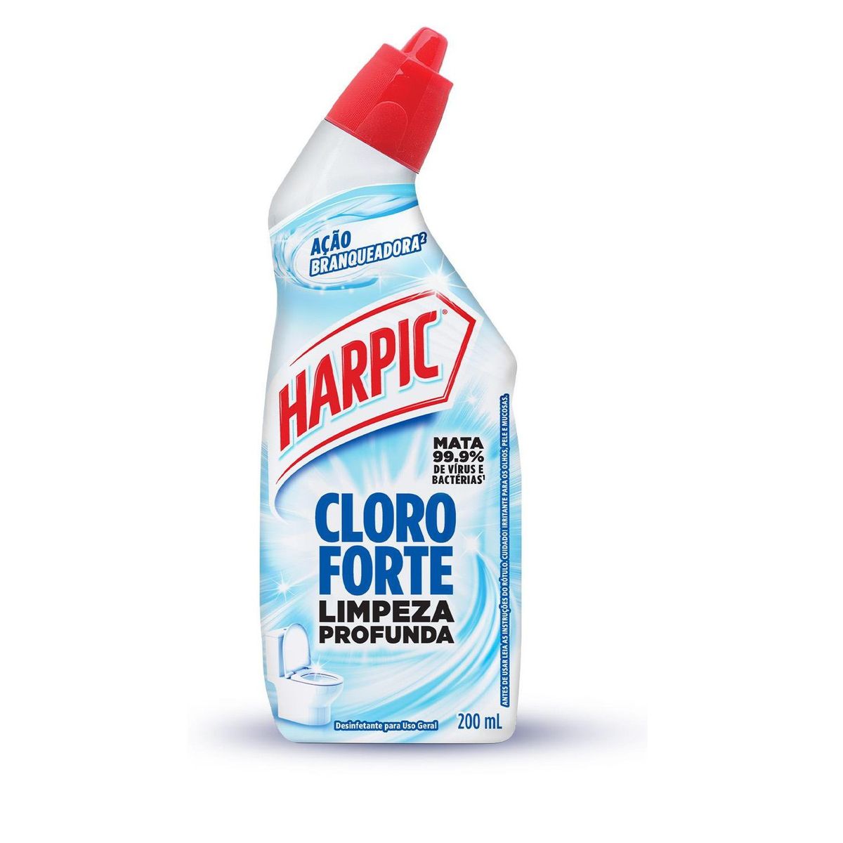 Desinfetante Sanitário Líquido Harpic Cloro Forte 200ml