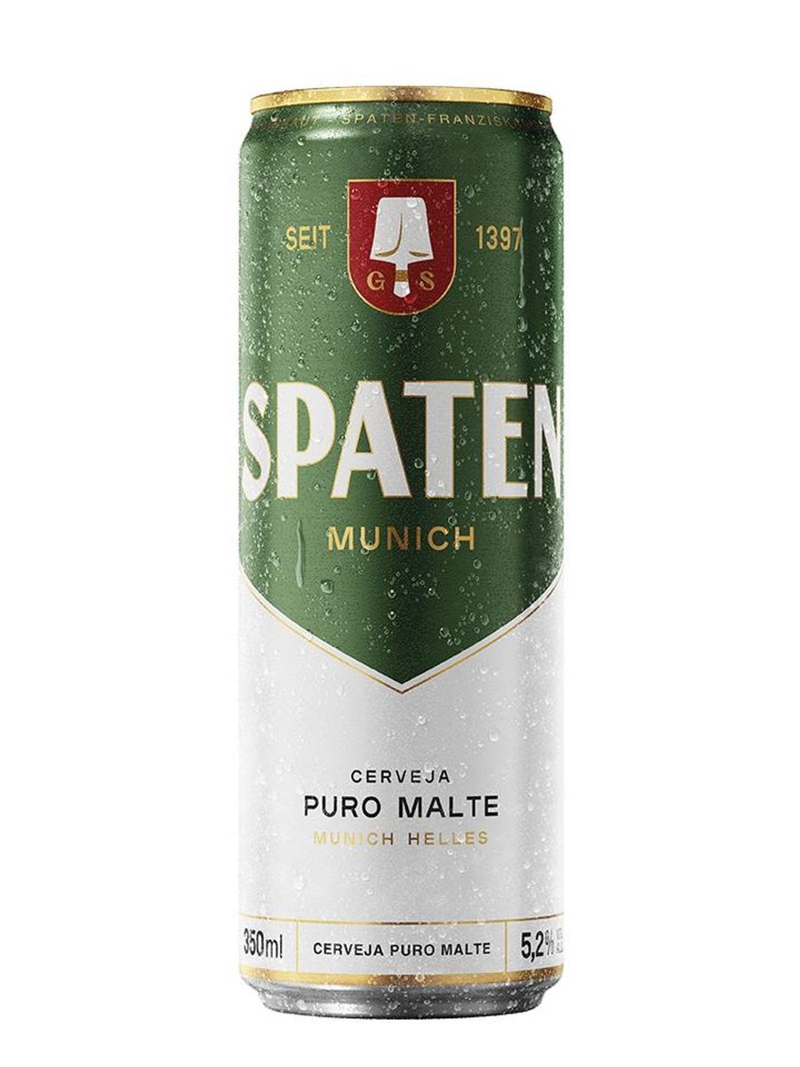 Cerveja Spaten Munich Puro Malte Lata 350ml