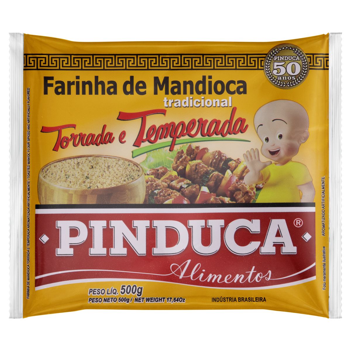 Farinha de Mandioca Pinduca Torrada e Temperada Tradicional 500g