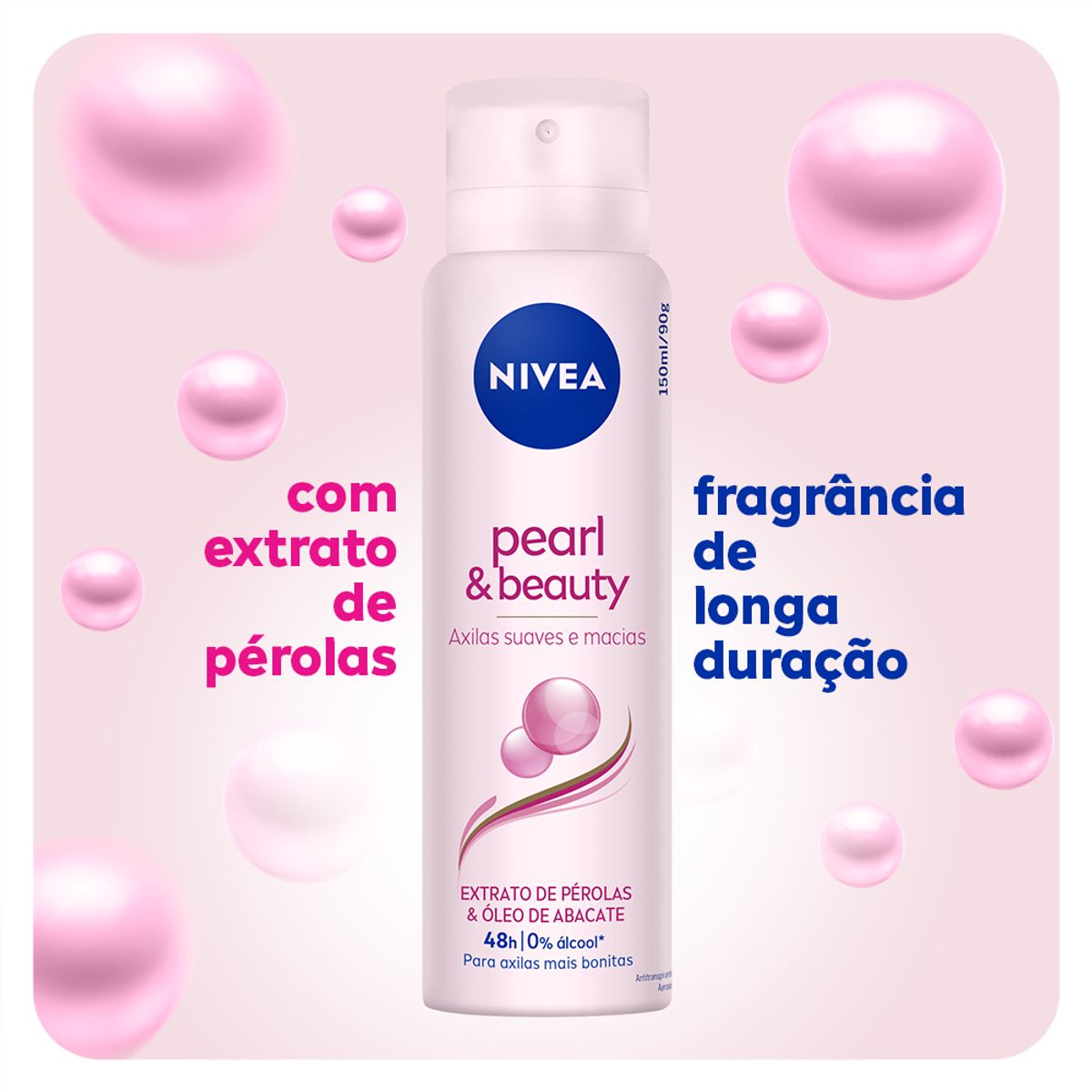 Desodorante Aerossol Nivea Pearl & Beauty 150ml image number 1