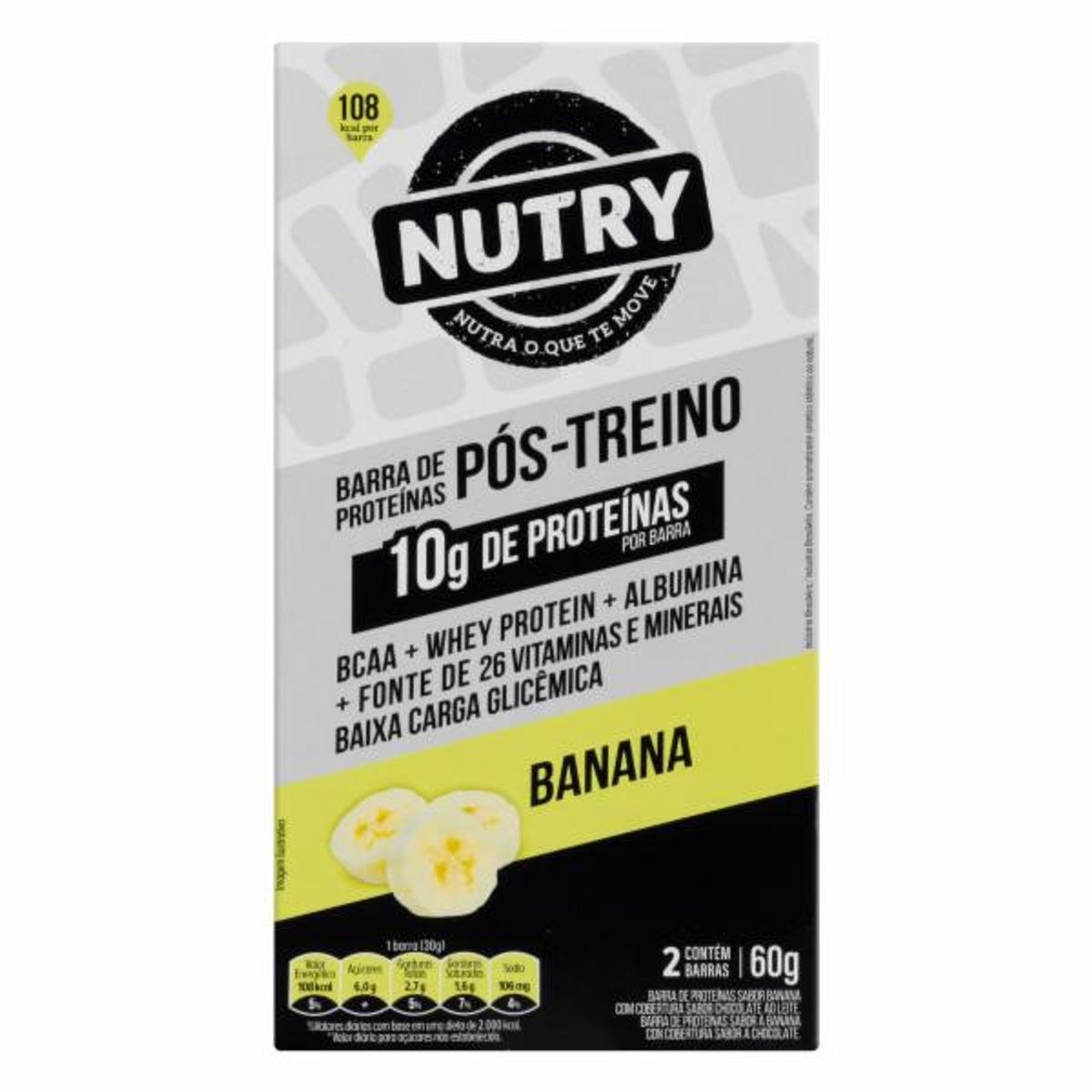 Barra de Proteína Nutry Pós Treino Banana 60g