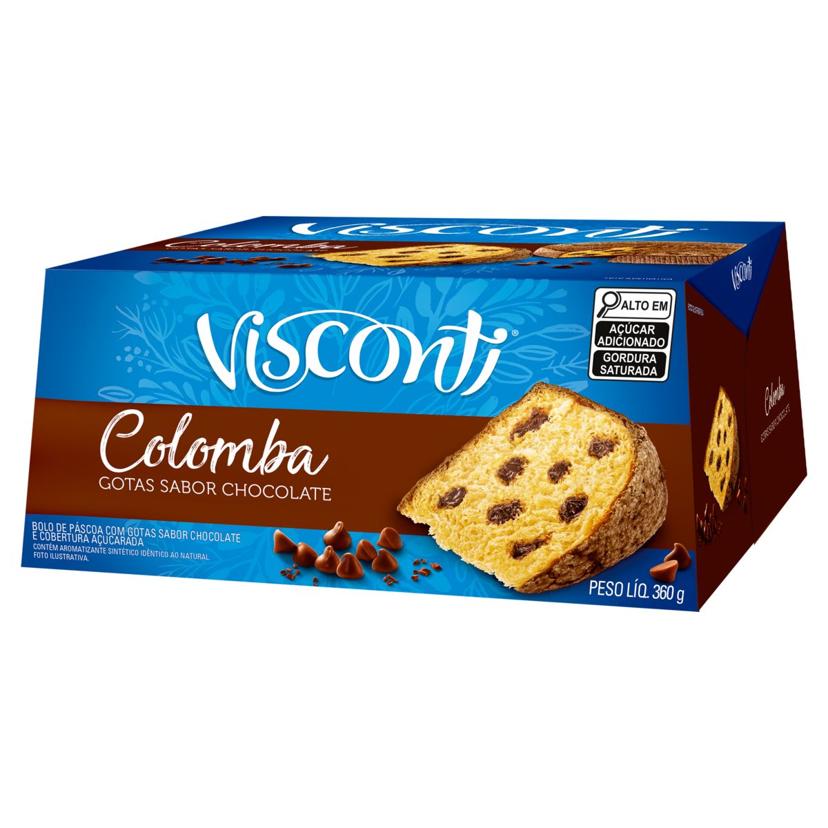 Colomba Visconti Gotas de Chocolate 360g image number 1