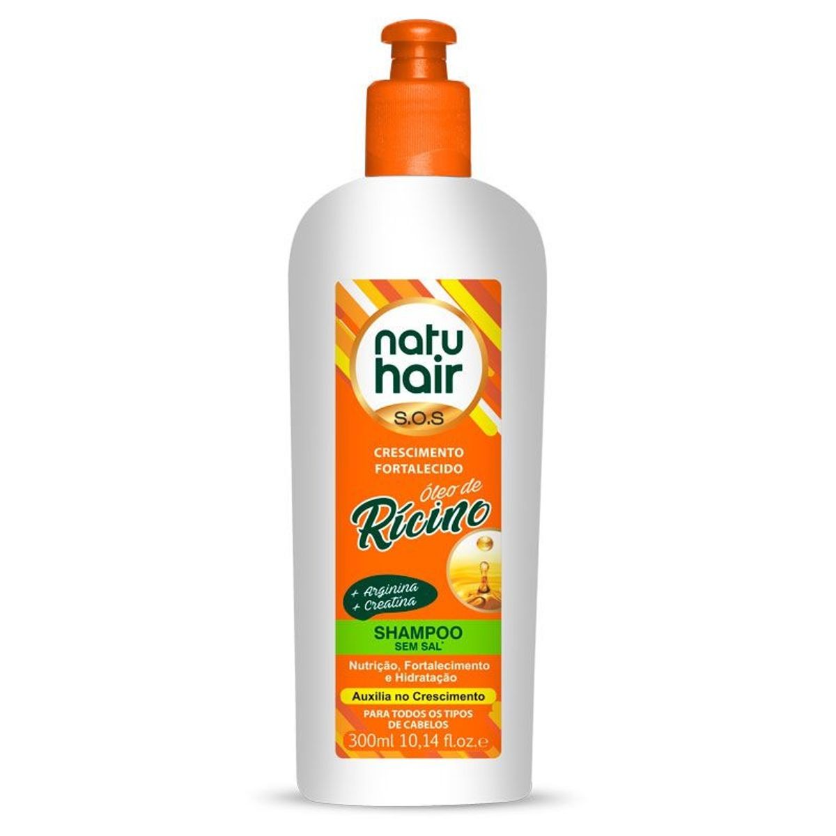 Shampoo Natu Hair S.O.S Óleo de Rícino 300ml