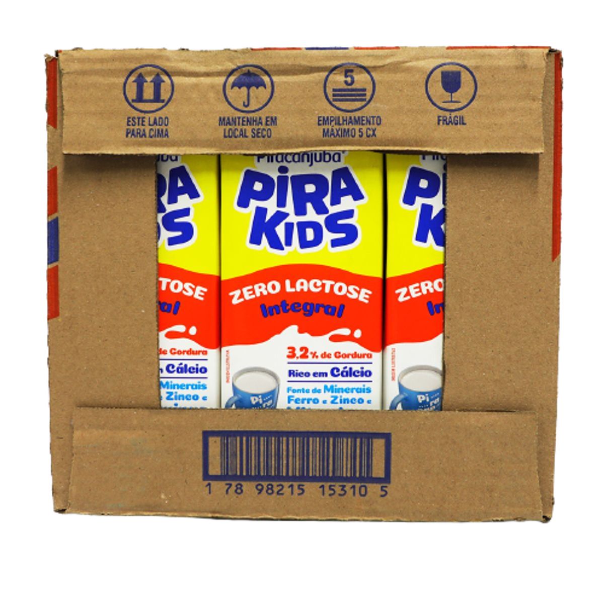 Leite Pirakids UHT Integral Zero Lactose 1l (Pack com 12 und) image number 2