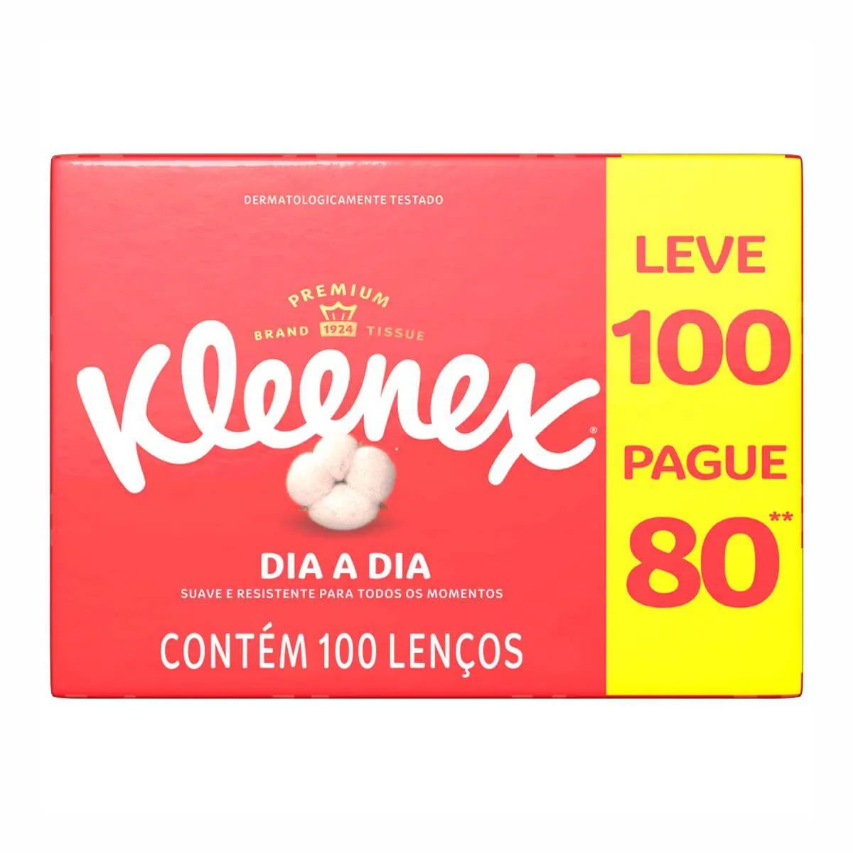 Lenços Kleenex Box Leve 100 Pague 80