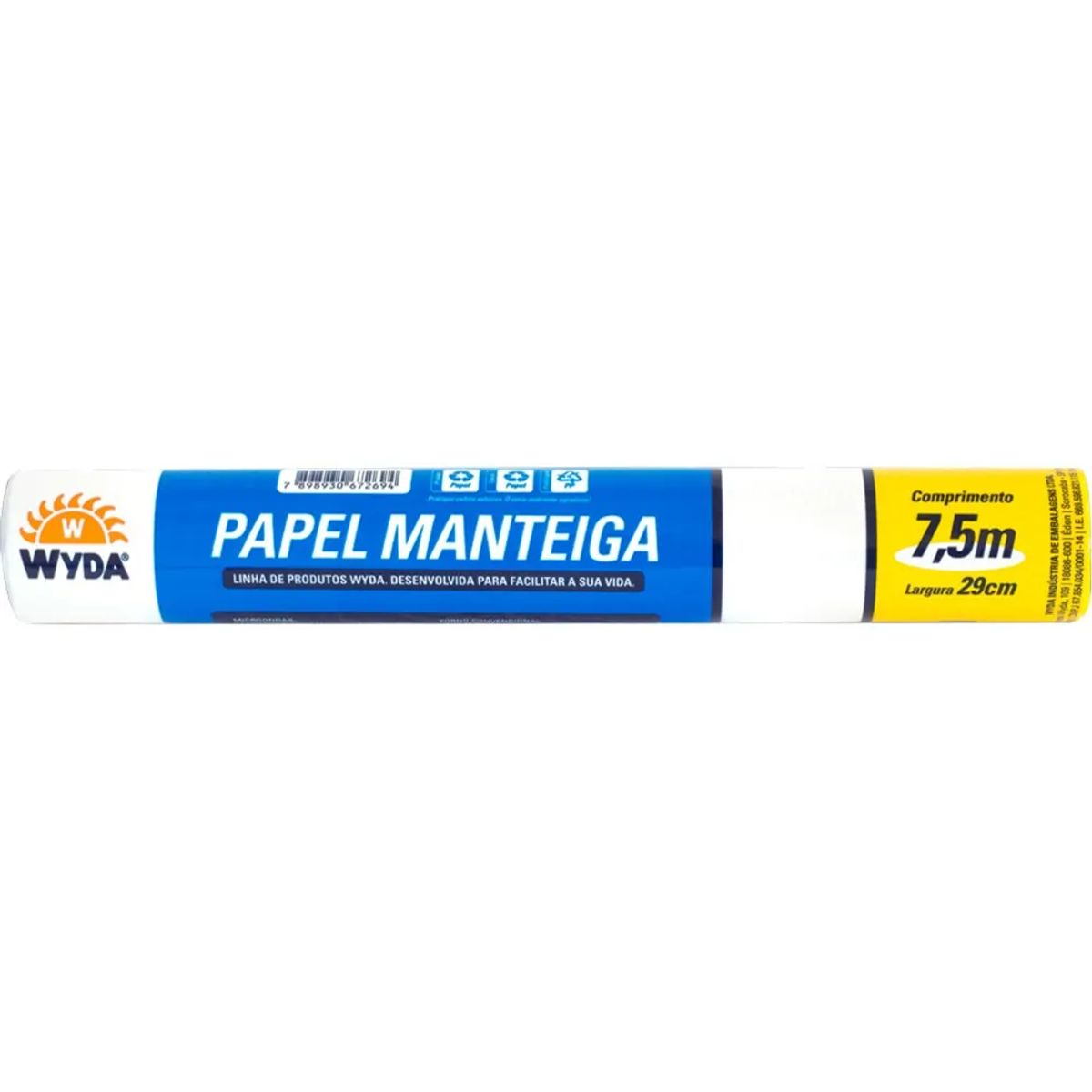 Papel Manteiga Wyda 7,5mX29cm image number 0