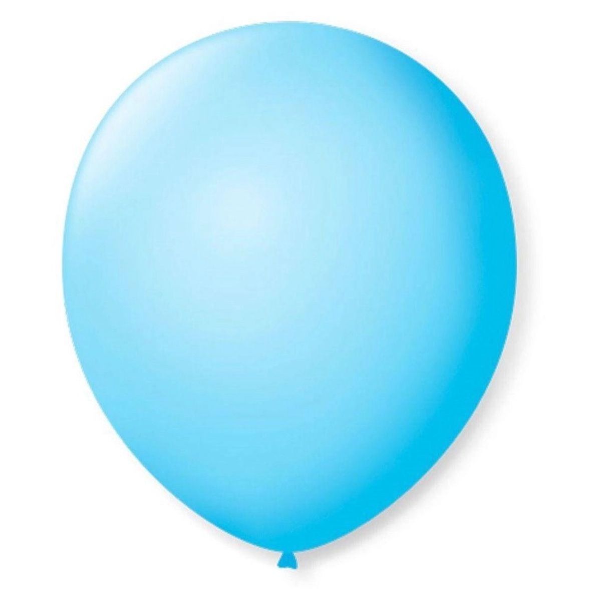 Balão Art Latex Buffet Nº 7 Liso Azul Claro 50 Unidades