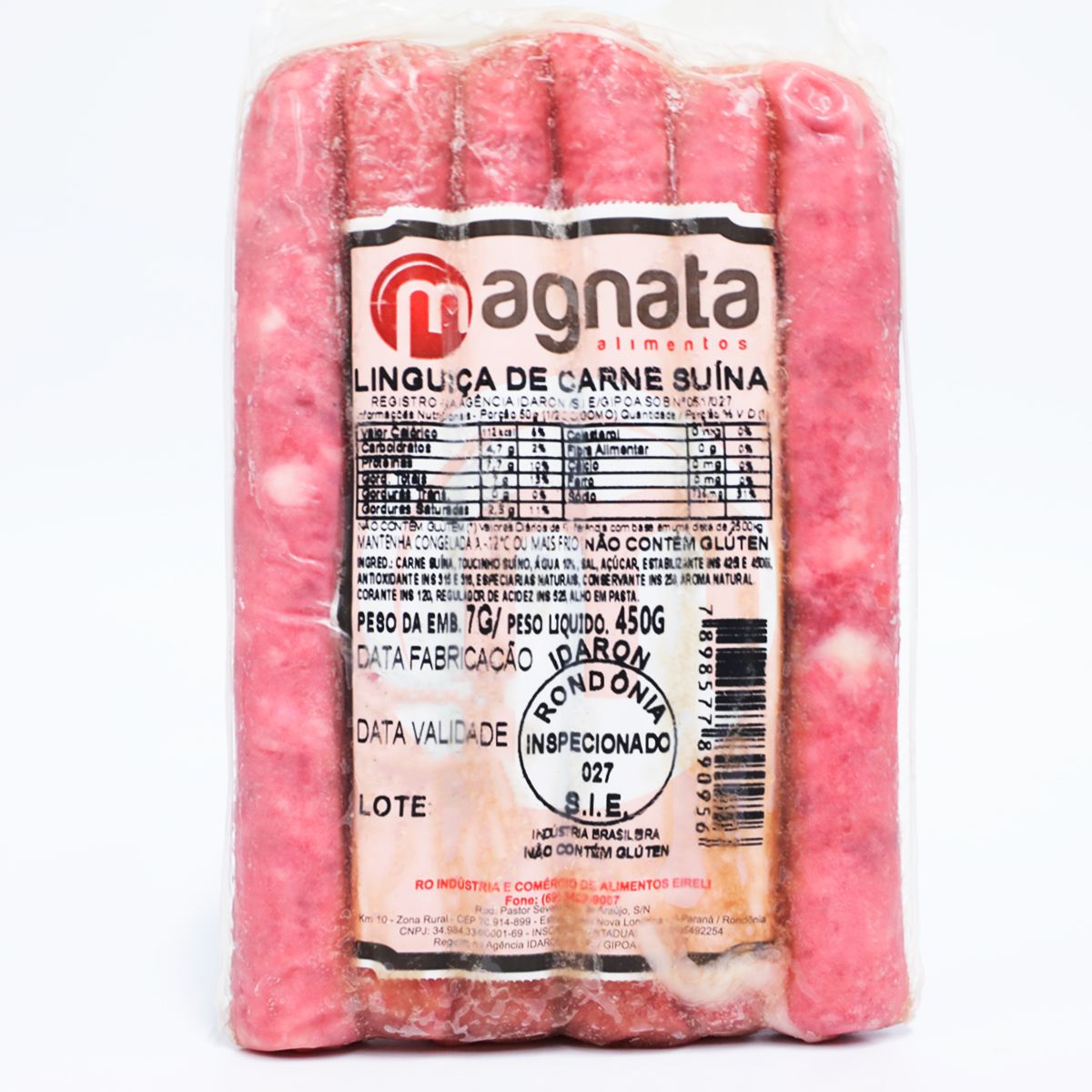 Linguiça Suína Magnata Pacote 450g