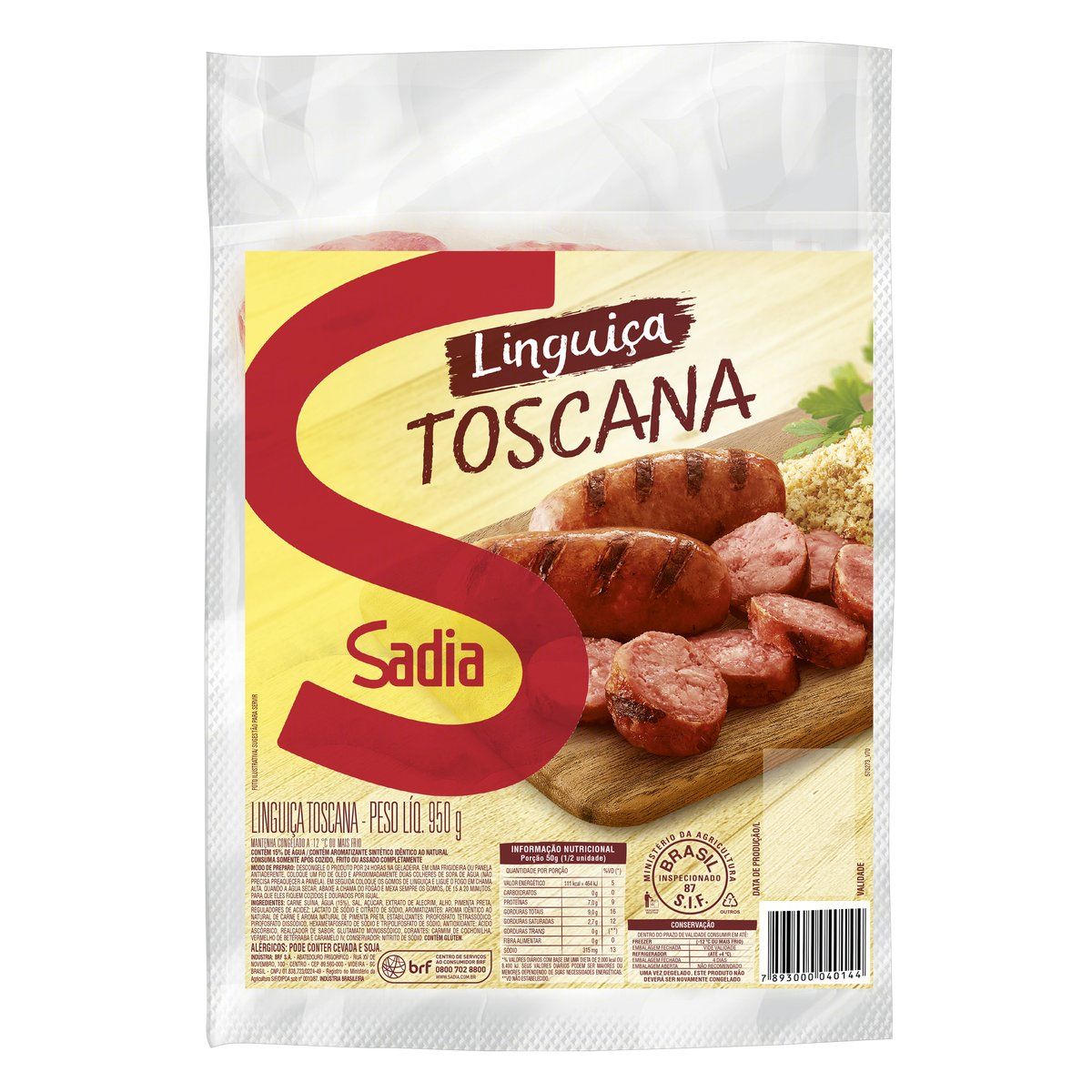 Linguiça Toscana Sadia 950g