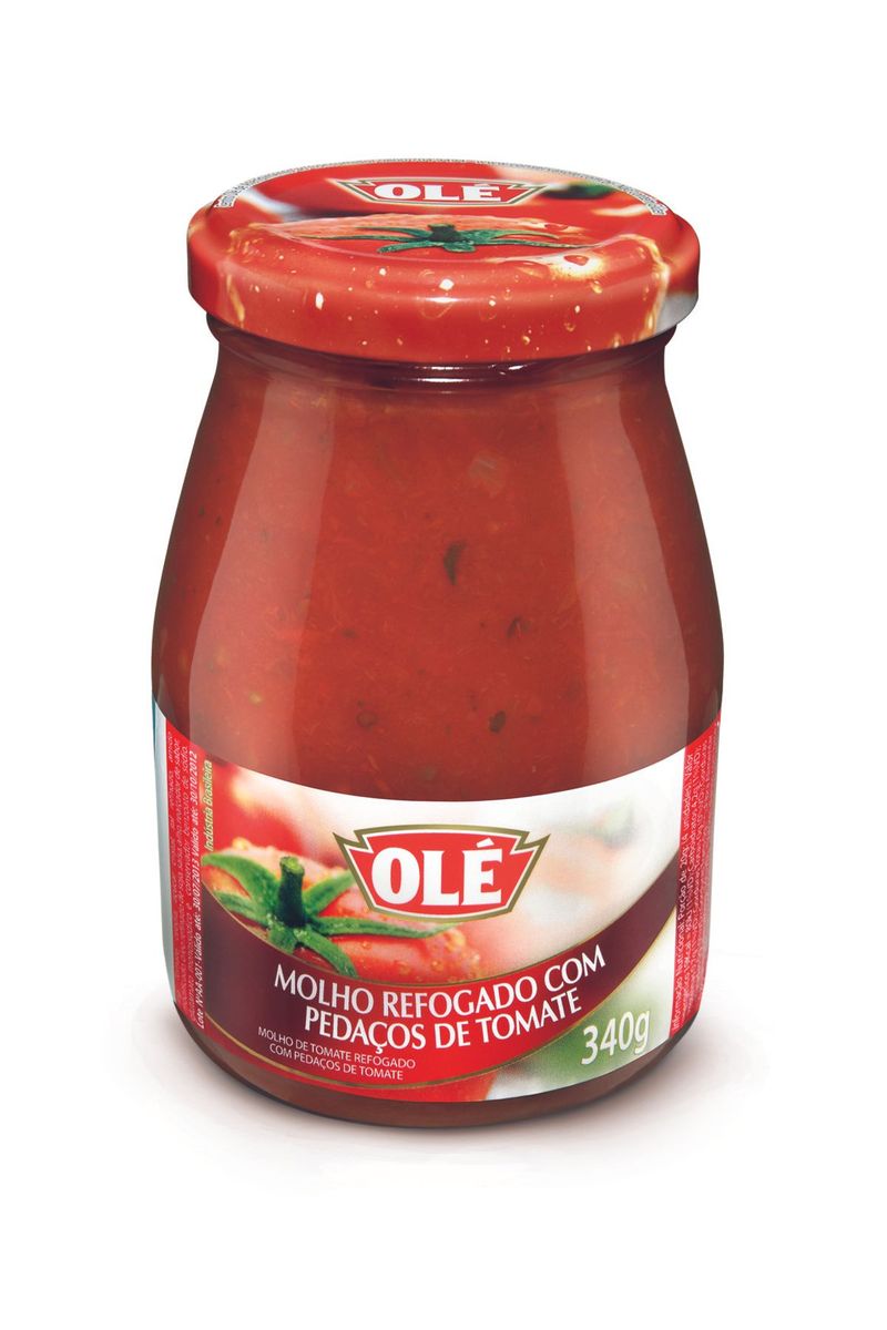Molho de Tomate Olé Refogado com Pedaços de Tomate 340g