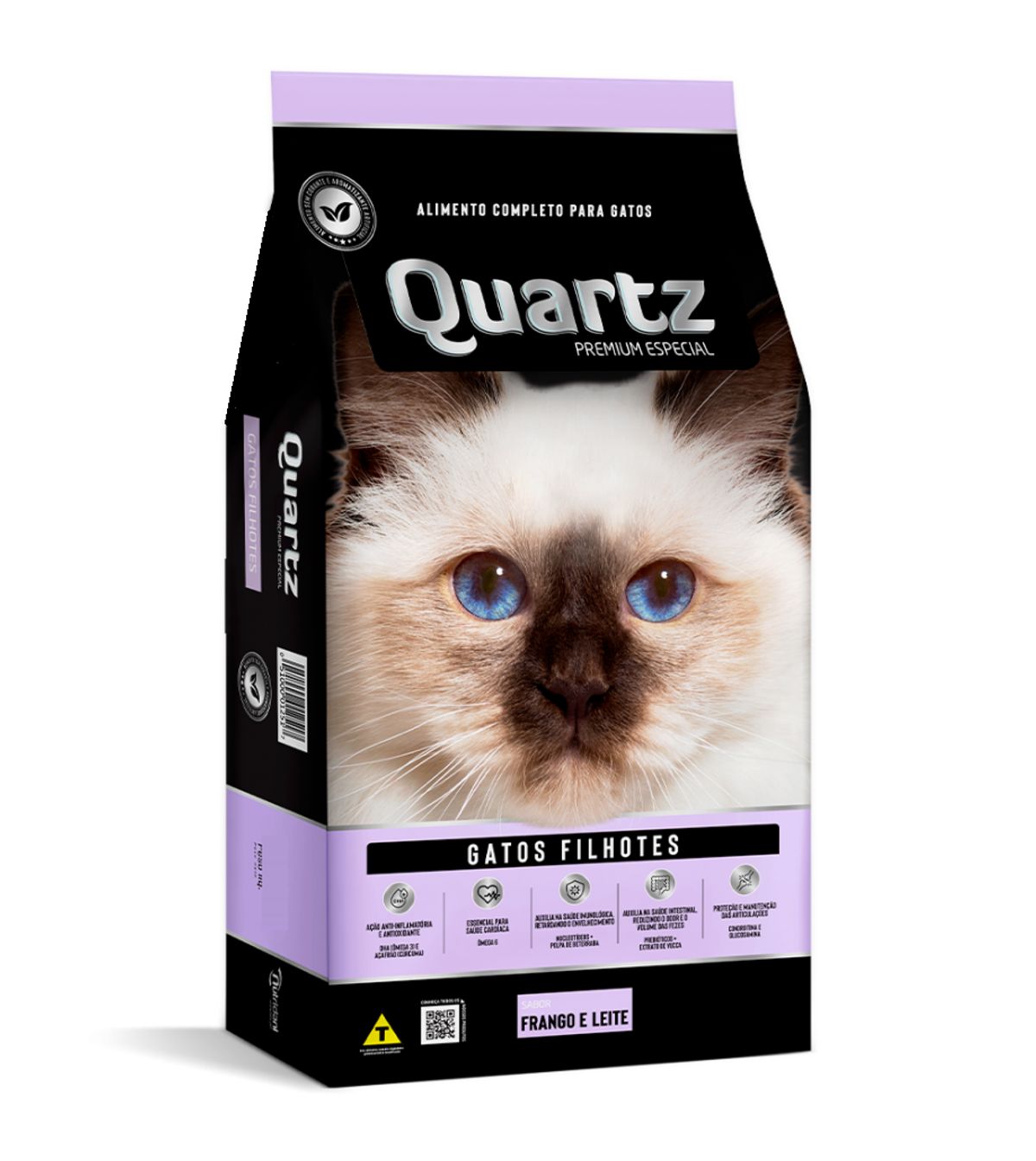 Alimento para Gato Filhotes Quartz Frango e Leite 1kg