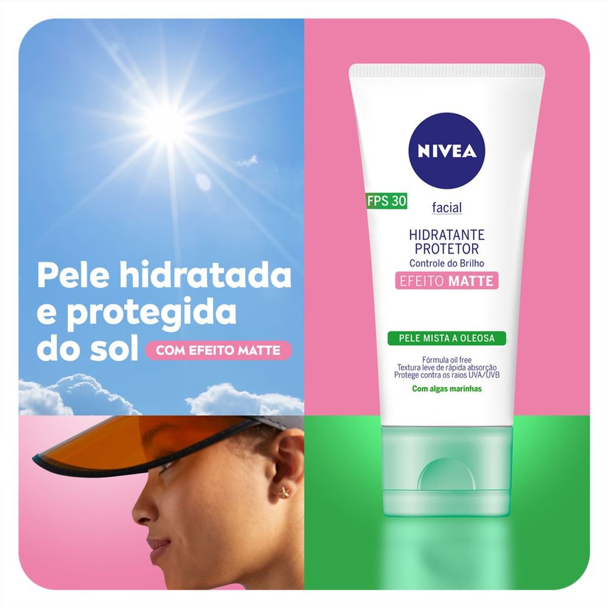 Nivea Hidratante Protetor Controle do Brilho & Oleosidade 50ml image number 2