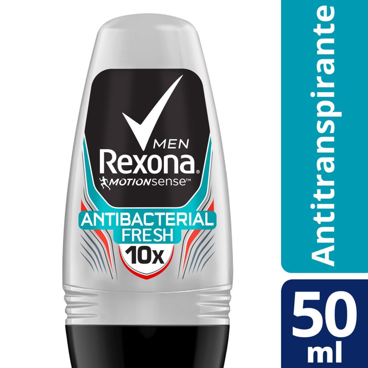 Desodorante Rexona Rollon Men Antibacterial Fresh 50ml image number 1