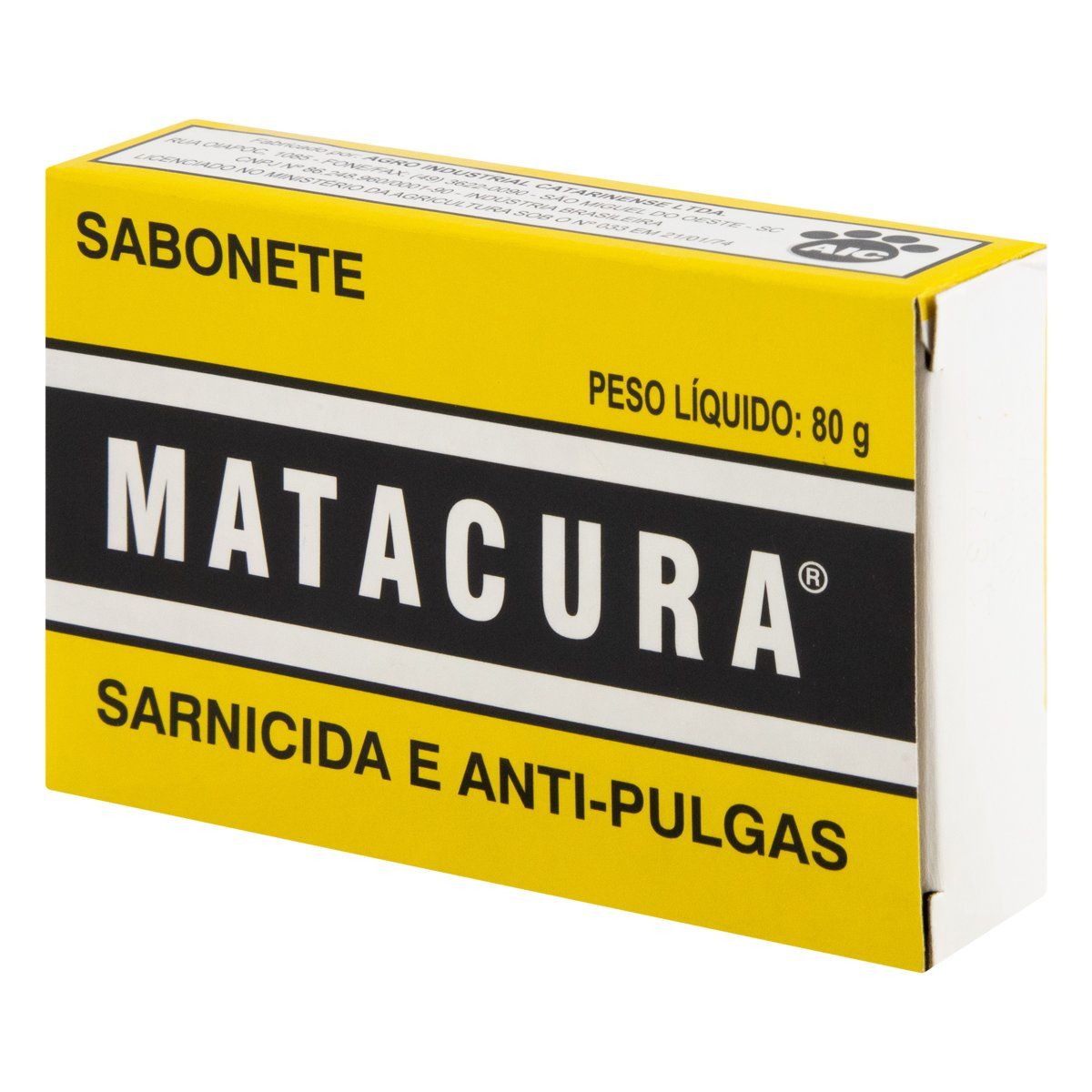 Sabonete Uso Veterinário Matacura Sarnicida e Anti-Pulgas 80g image number 2