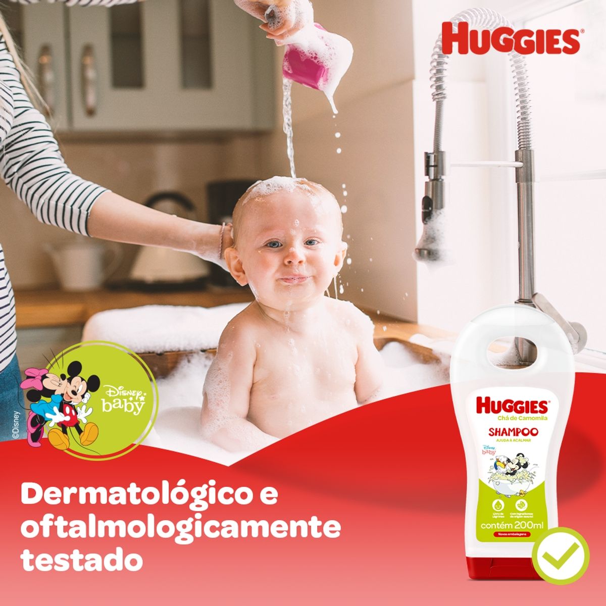 Shampoo Huggies Chá de Camomila - 200 ml image number 5