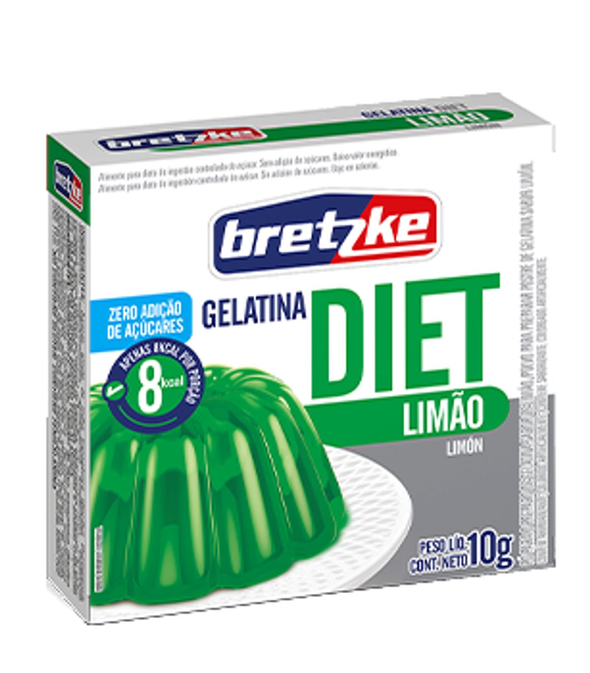 Gelatina em Pó Diet Bretzke Sabor Limão 10g image number 0