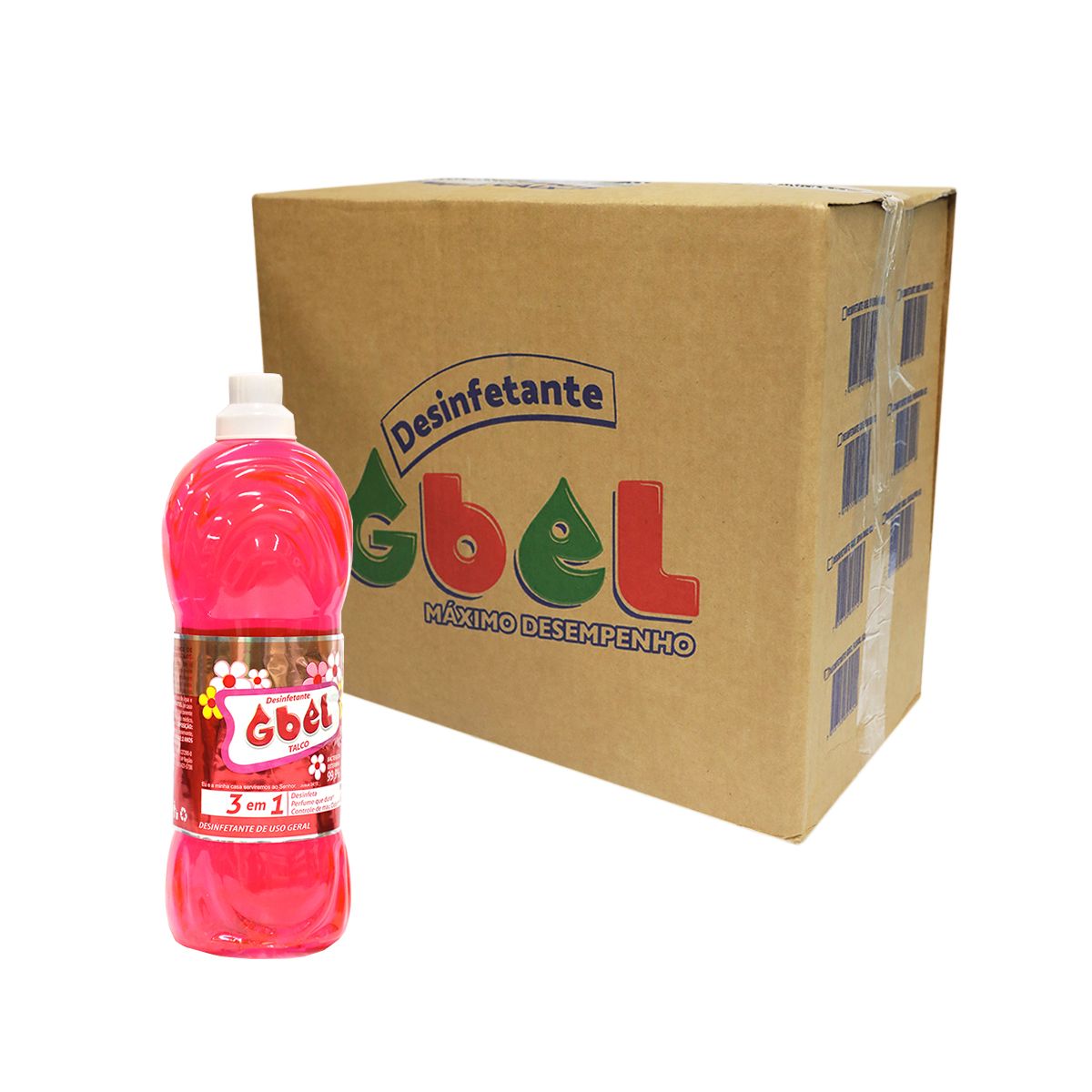 Desinfetante Gbel Talco 2L (Caixa com 6 Und)