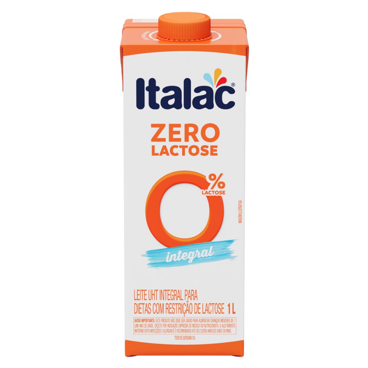 Leite Italac UHT Integral Zero Lactose 1L