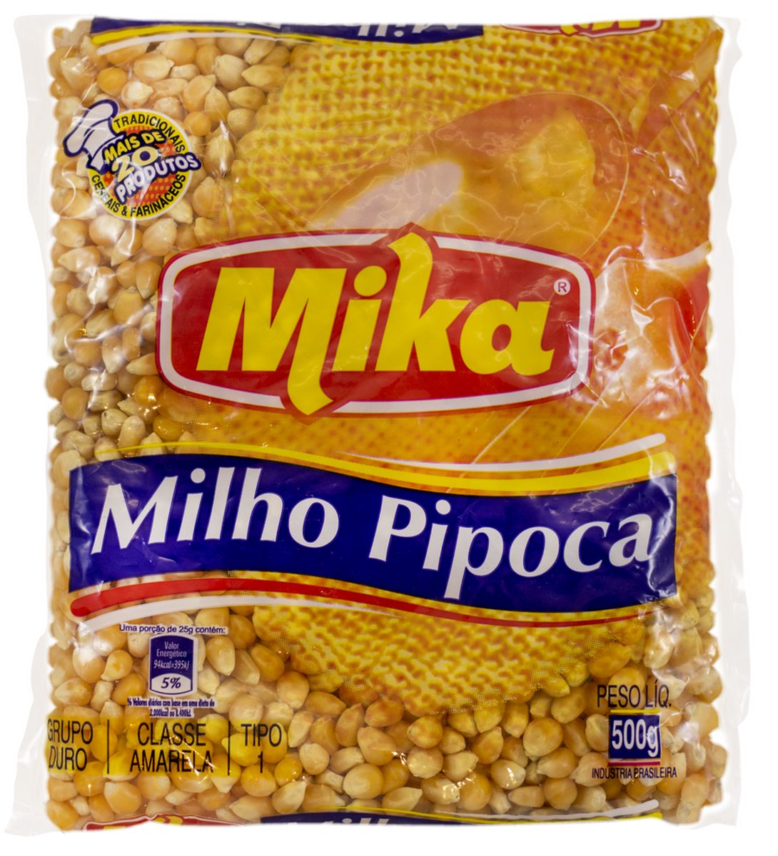 Milho para Pipoca Mika 500g