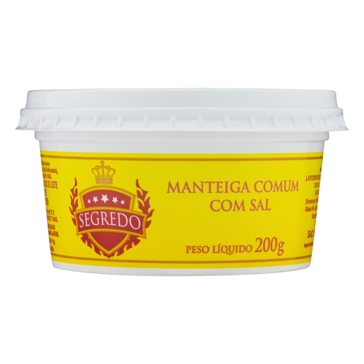 Manteiga Comum com Sal Segredo Pote 200g image number 0