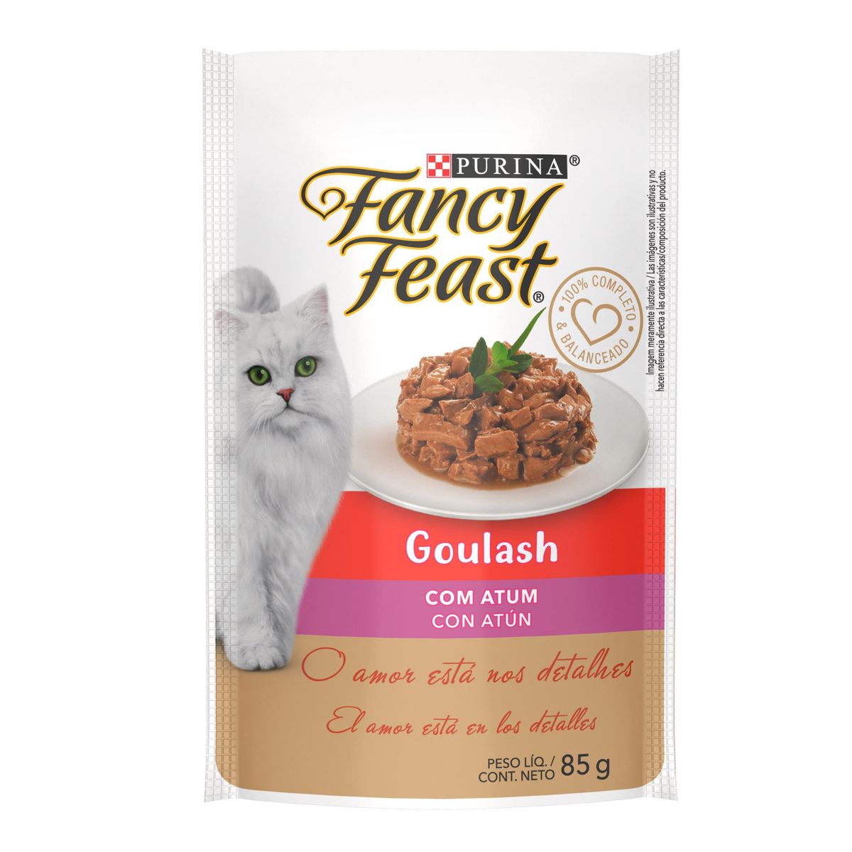 Alimento para Gatos Adultos Fancy Feast Goulash com Atum 85g